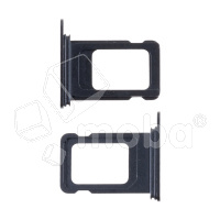 Держатель SIM для iPhone 15/15 Plus (1 Sim) (A3090/A3094) Черный