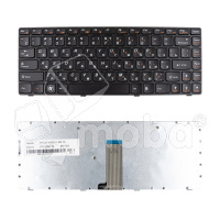 Клавиатура для ноутбука Lenovo IdeaPad Z380 (с рамкой) Черный