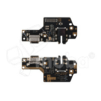 Шлейф для Xiaomi Redmi Note 8T (M1908C3XG) плата системный разъем/разъем гарнитуры/микрофон - Премиум