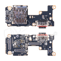 Шлейф для Xiaomi Poco F5 Pro (23013PC75G) плата системный разъем/разъем SIM/микрофон