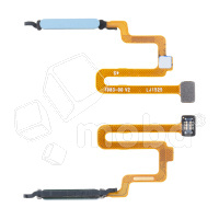 Шлейф для Xiaomi Redmi Note 11 Pro 4G/5G/Poco X4 Pro 5G (2201116TG/2201116SG/2201116PG) сканер отпечатка пальцев Голубой