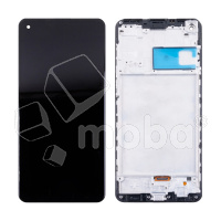 Дисплей для Samsung Galaxy A21s (A217F) модуль c рамкой Черный - Оптима