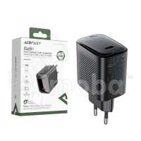 Сетевое зарядное устройство Type-C Acefast A112 (45W, PD, GaN) Черный