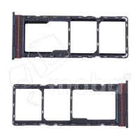 Держатель SIM для Tecno Spark Go 2 (KM4) Черный