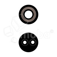 Стекло камеры для Tecno Camon 19 Neo (CH6i) (комплект 2 шт.) Черный