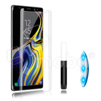 Защитное стекло "UV комплект" для Samsung Galaxy Note 10+ (N975F) (клей, лампа)