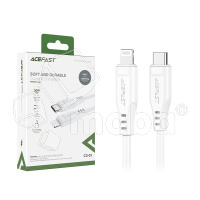 Кабель Type-C - Lightning Acefast C3-01 (3A, 30W, PD, MFI, 1.2 м) Белый