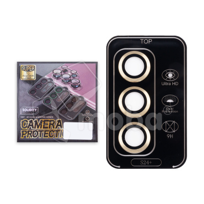Защитное стекло линзы камеры для Galaxy Samsung S24+ (S926B) (комплект 3 шт.) Желтый