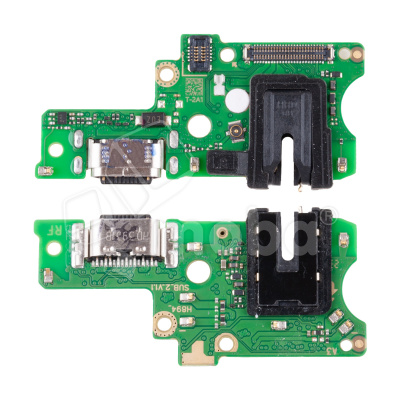 Шлейф для Tecno Camon 20 Pro 4G (CK7n) плата на системный разъем/разъем гарнитуры/микрофон - Премиум