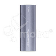 Внешний корпус для жесткого диска M.2 NGFF/NVME (Type-C, USB C/3.1 алюминий) Серый