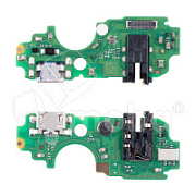 Шлейф для Tecno POP 7 (BF6) плата на системный разъем/разъем гарнитуры/микрофон - Премиум