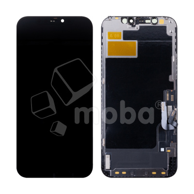 Дисплей для iPhone 12/12 Pro (A2403/A2407) в сборе с тачскрином Черный - (Hard OLED) Стандарт