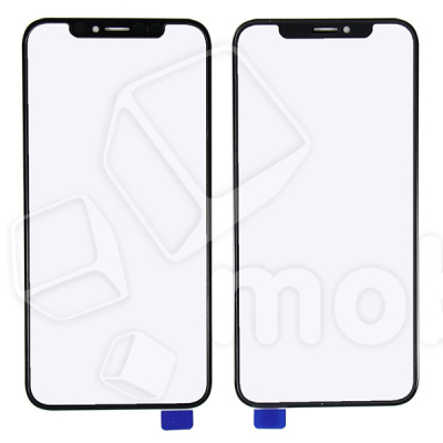 Стекло для переклейки iPhone X/Xs в сборе с OCA пленкой Черный - OR (Mitsubishi)
