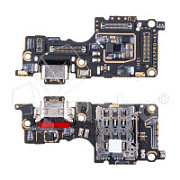 Шлейф для Vivo V25 Pro (V2158) плата на системный разъем/разъем SIM/микрофон