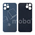 Задняя крышка для iPhone 12 Pro Max (A2411) Синий (стекло, широкий вырез под камеру, логотип)