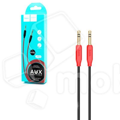 Кабель AUX "3,5 мм" Jack - "3,5 мм" Jack Hoco UPA-11 Черный