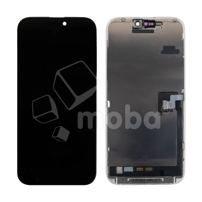 Дисплей для iPhone 16 Pro Max (A3296) в сборе с тачскрином Черный - JCID (Soft OLED, Full HD, 120 Гц) (с верификацией = с привязкой без ошибки)