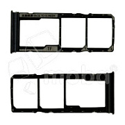 Держатель SIM для Xiaomi Redmi 15C 4G/Poco C85 4G (25078RA3EY/25078PC3EG) Черный