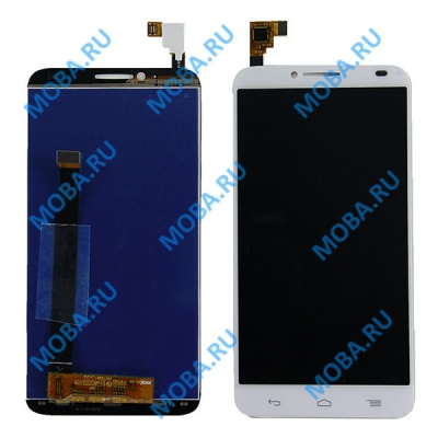 Дисплей для Alcatel OT-6037Y/6037K (Idol 2) в сборе с тачскрином Белый
