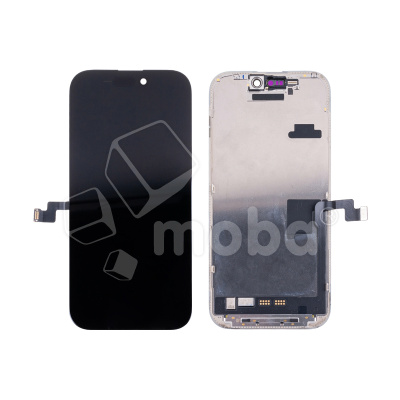 Дисплей для iPhone 16 Pro (A3293) в сборе с тачскрином Черный - OR100 (rev. Samsung) (Снятый, без ремонта)