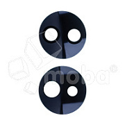 Стекло камеры для Huawei Honor 70 (FNE-NX9) (комплект 2 шт.) Черный