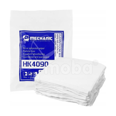 Салфетки для чистки дисплеев Mechanic HK4090 (10*10 см, антистатические, безворсовые, 100 шт.)