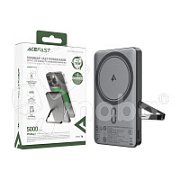 Внешний Аккумулятор (Power Bank) Acefast M16 5000 mAh (18W, беспроводная зарядка MagSafe, Type-C) Черный