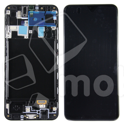 Дисплей для Samsung Galaxy A20 (A205F) модуль с рамкой Черный - OR (SP)