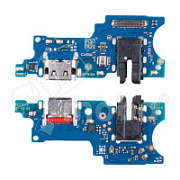 Шлейф для Samsung Galaxy A07 4G (A075F) плата системный разъем/разъем гарнитуры/микрофон - Премиум