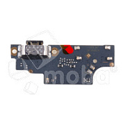Шлейф для Xiaomi Poco M6 Pro 4G (2312FPCA6G) плата системный разъем/микрофон - Премиум