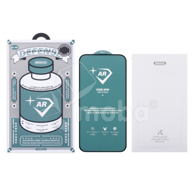 Защитное стекло "Антибликовое" Remax Medicine Glass GL-86 для iPhone 15 Plus Черный
