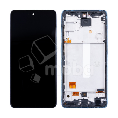 Дисплей для Samsung Galaxy A52/A52 5G/A52s 5G (A525F/A526B/A528B) модуль с рамкой Синий - (OLED) (Full Size)