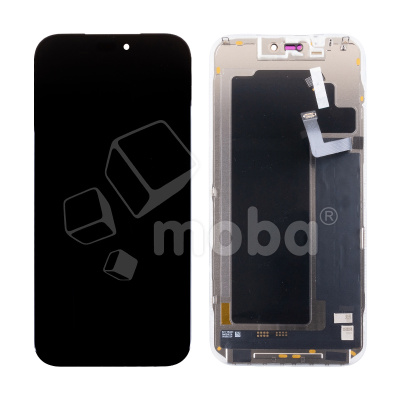 Дисплей для iPhone 17 Pro Max (A3526) в сборе с тачскрином Черный - (Soft OLED, Full HD, 120 Гц) (площадка под IC)