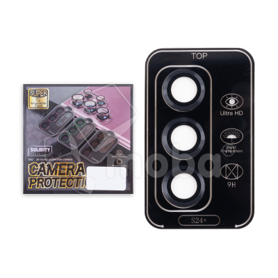 Защитное стекло линзы камеры для Galaxy Samsung S24+ (S926B) (комплект 3 шт.) Черный