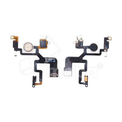Шлейф для iPhone 12 Pro Max (A2411) на вспышку/микрофон - Премиум