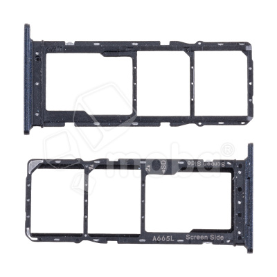 Держатель SIM для Itel A70 (A665L) Черный