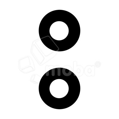 Стекло камеры для Tecno Pova 4 (LG7n) (комплект 2 шт.) Черный