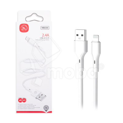 Кабель USB - Lightning XO NB230 (2.4A) Белый