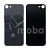 Задняя крышка для iPhone SE 2020 (A2296) Черный (стекло, монолит, широкий вырез под камеру, логотип) - Премиум