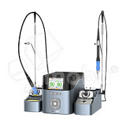 Паяльная станция Aixun T420D (T210/T245/T115) (400W, 2 канала, ручки T210 + T115 + 6 жал