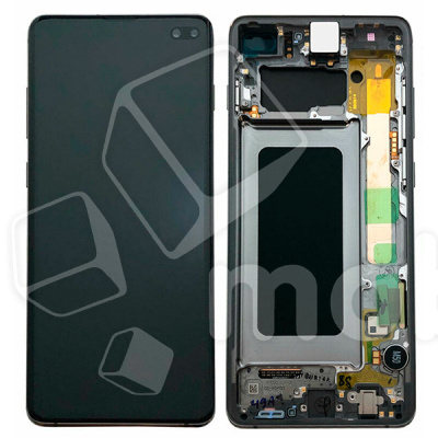 Дисплей для Samsung Galaxy S10+ (G975F) модуль с рамкой Черный - OR (SP)