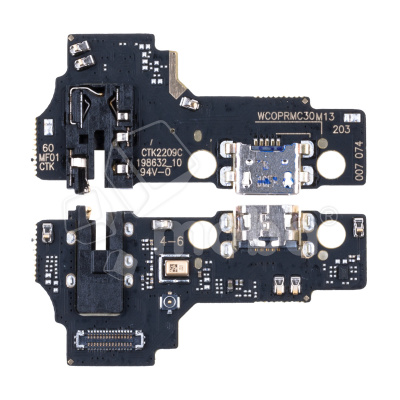 Шлейф для Realme C30/Narzo 50i Prime (RMX3581/RMX3506) плата на системный разъем/разъем гарнитуры/микрофон