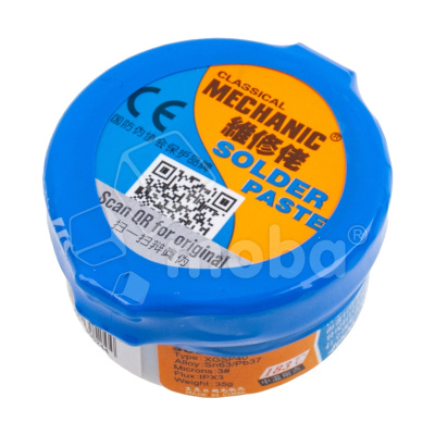 Паста паяльная Mechanic XGSP40 (35 г, среднетемпературная 183°C)