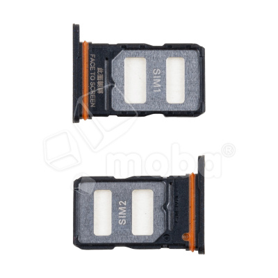 Держатель SIM для Xiaomi Poco F6 (24069PC21G) Черный